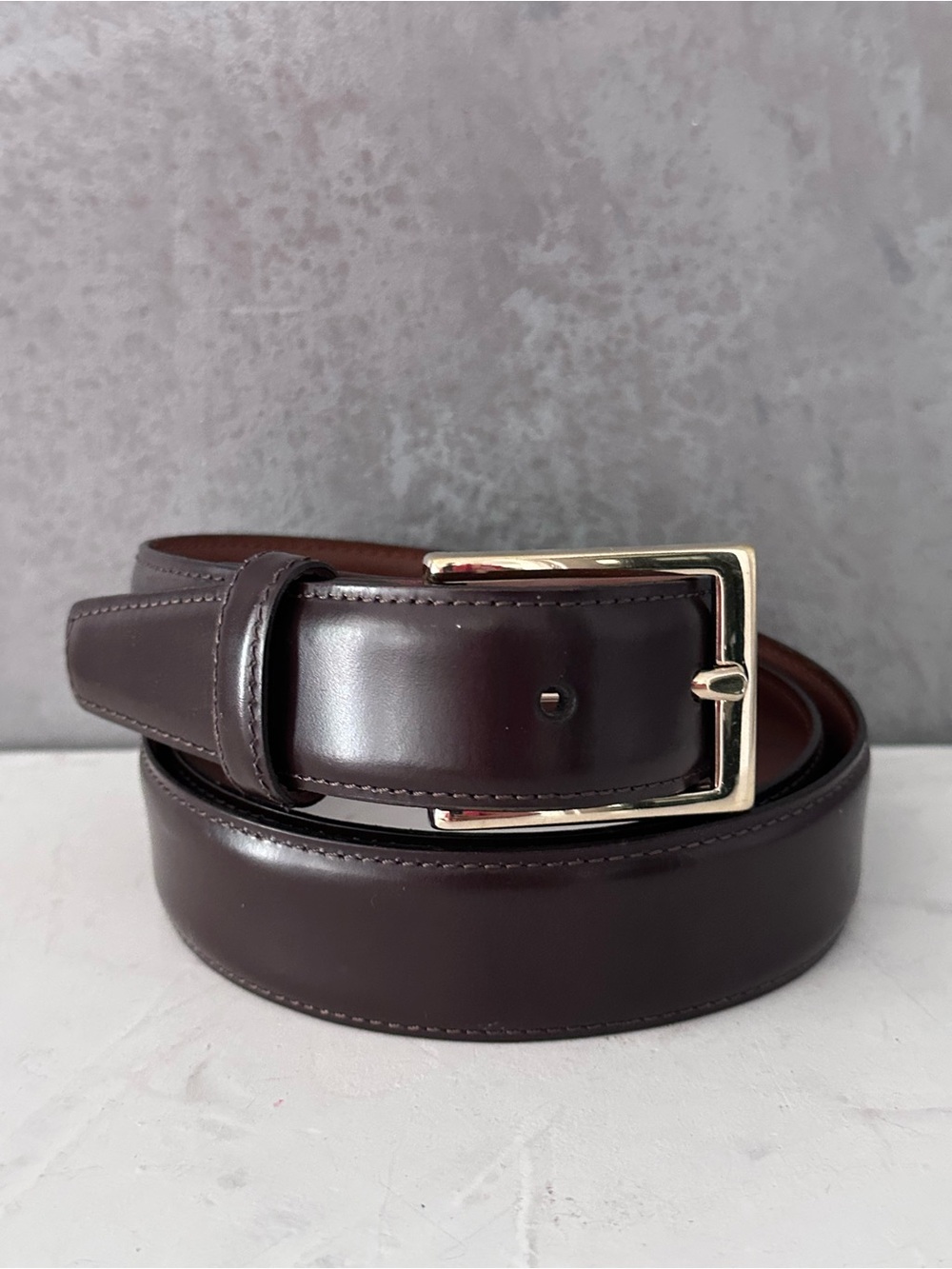 Brooks Brothers ITALY Men's Brown Leather Classic Size 38 - Picture 2 of 9